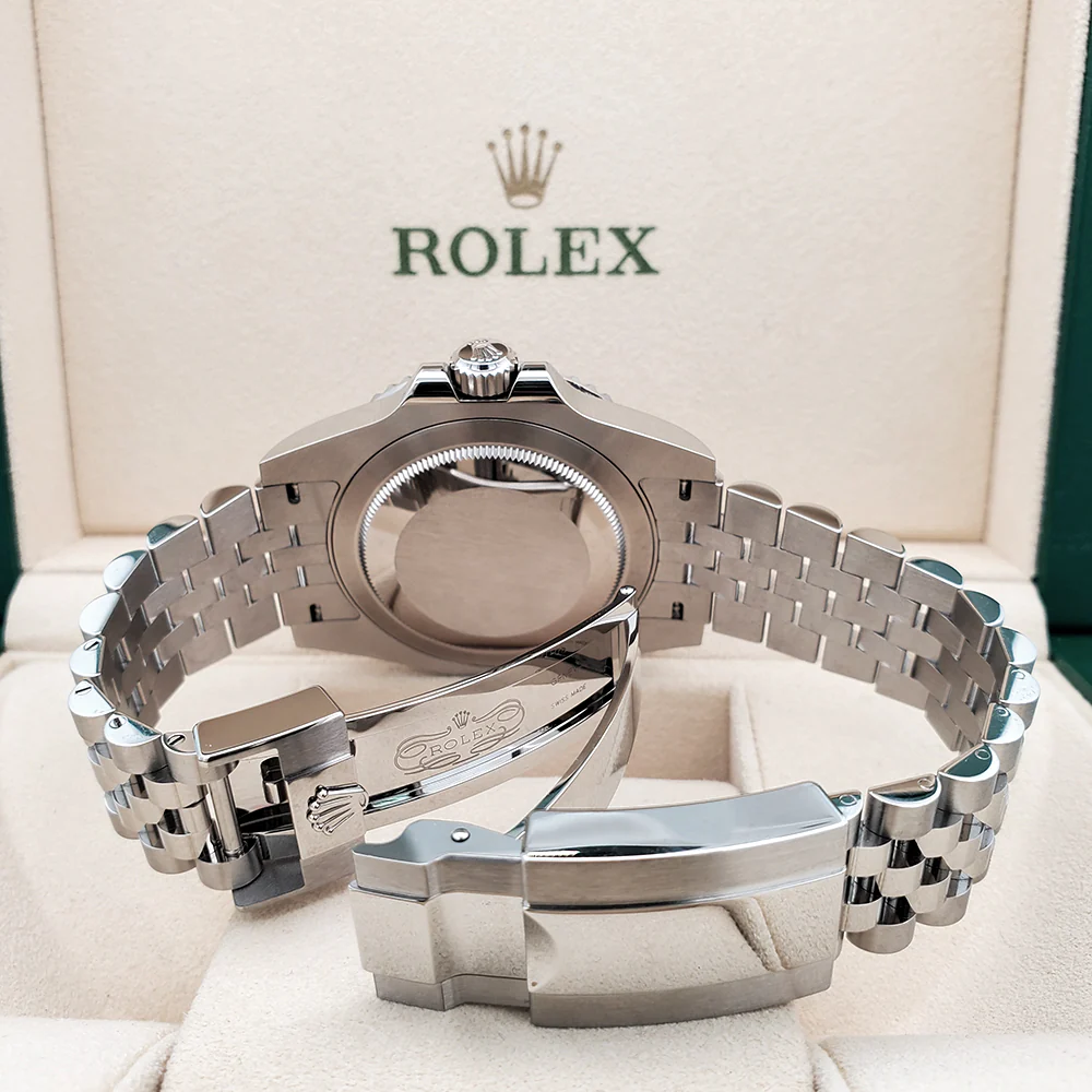 2021 Rolex GMT-Master II 40mm Batgirl Blue/Black Bezel Jubilee Steel Watch 126710BLNR Box Papers - Image 6