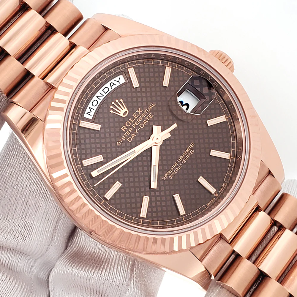 2021 Rolex President Day-Date Rose Gold Chocolate Motif Dial 228235 40mm Watch Box/Papers/Tag - Image 2