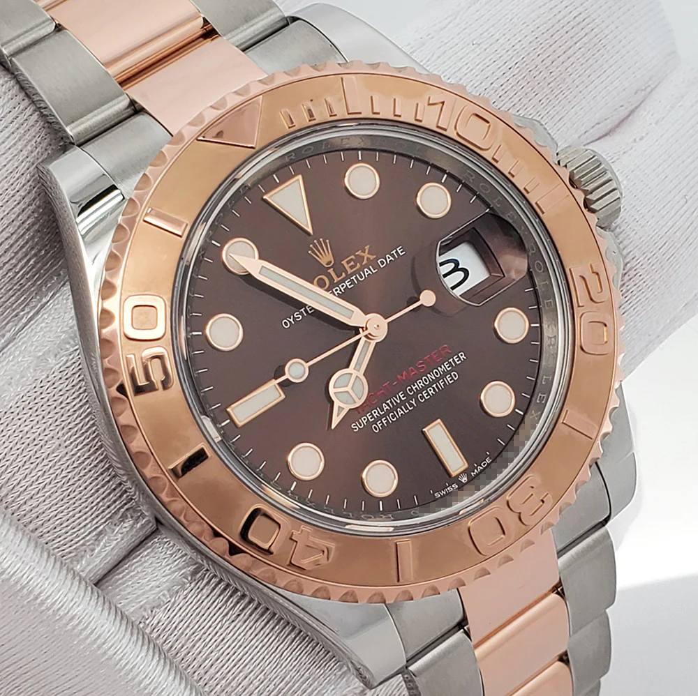 2021 Rolex Yacht-Master 40mm 126621 Chocolate Dial 2-tone Everose Gold/Steel Watch Box Papers - Image 3