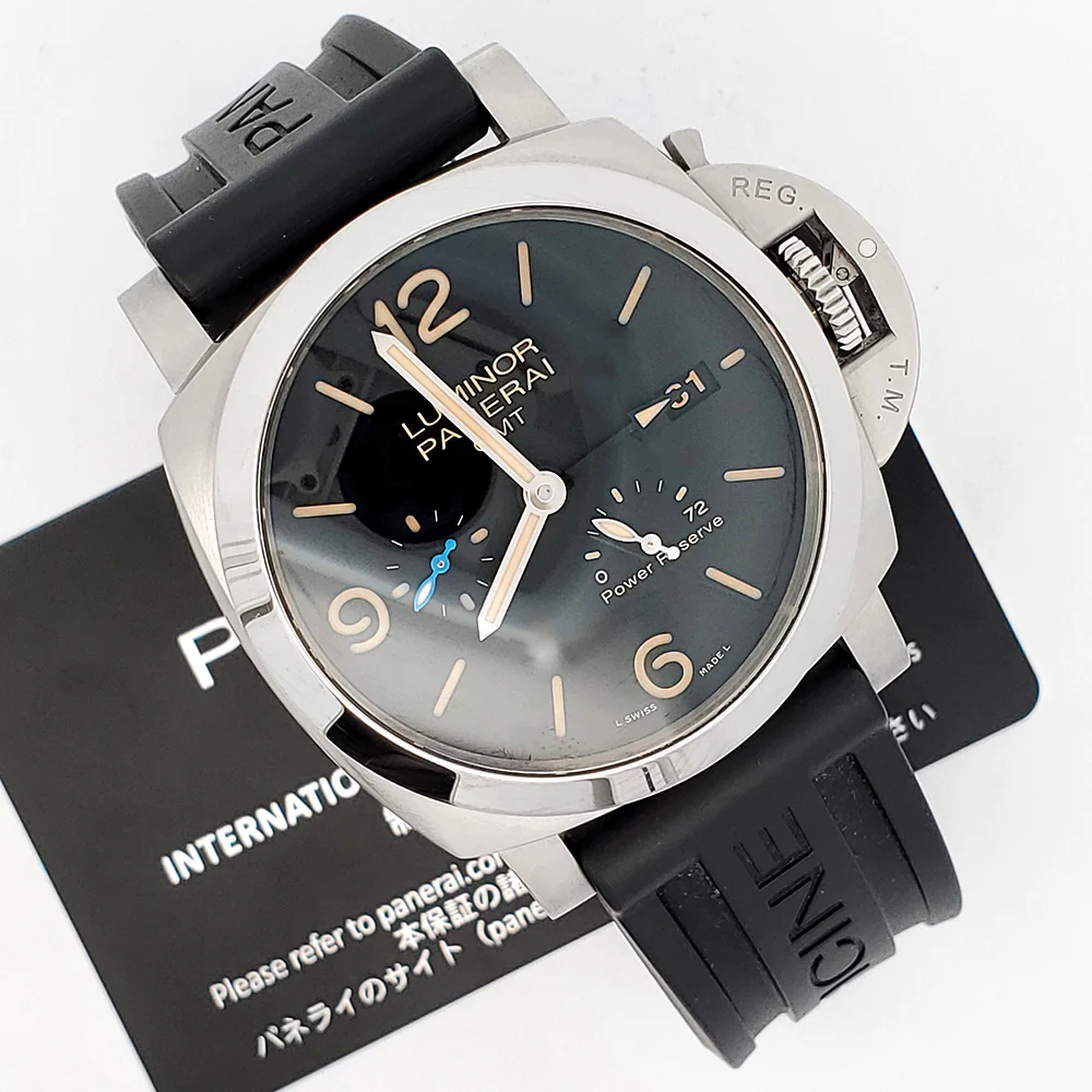 2022 Panerai GMT Luminor Marina 1950 3 Days PAM01321 Steel 44mm Watch Papers