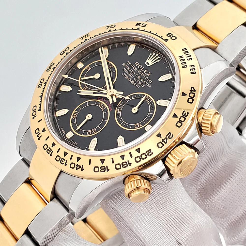 2022 Rolex Cosmograph Daytona 40mm Black Dial 2-Tone Yellow Gold/Steel Watch 116503 Box Papers - Image 3