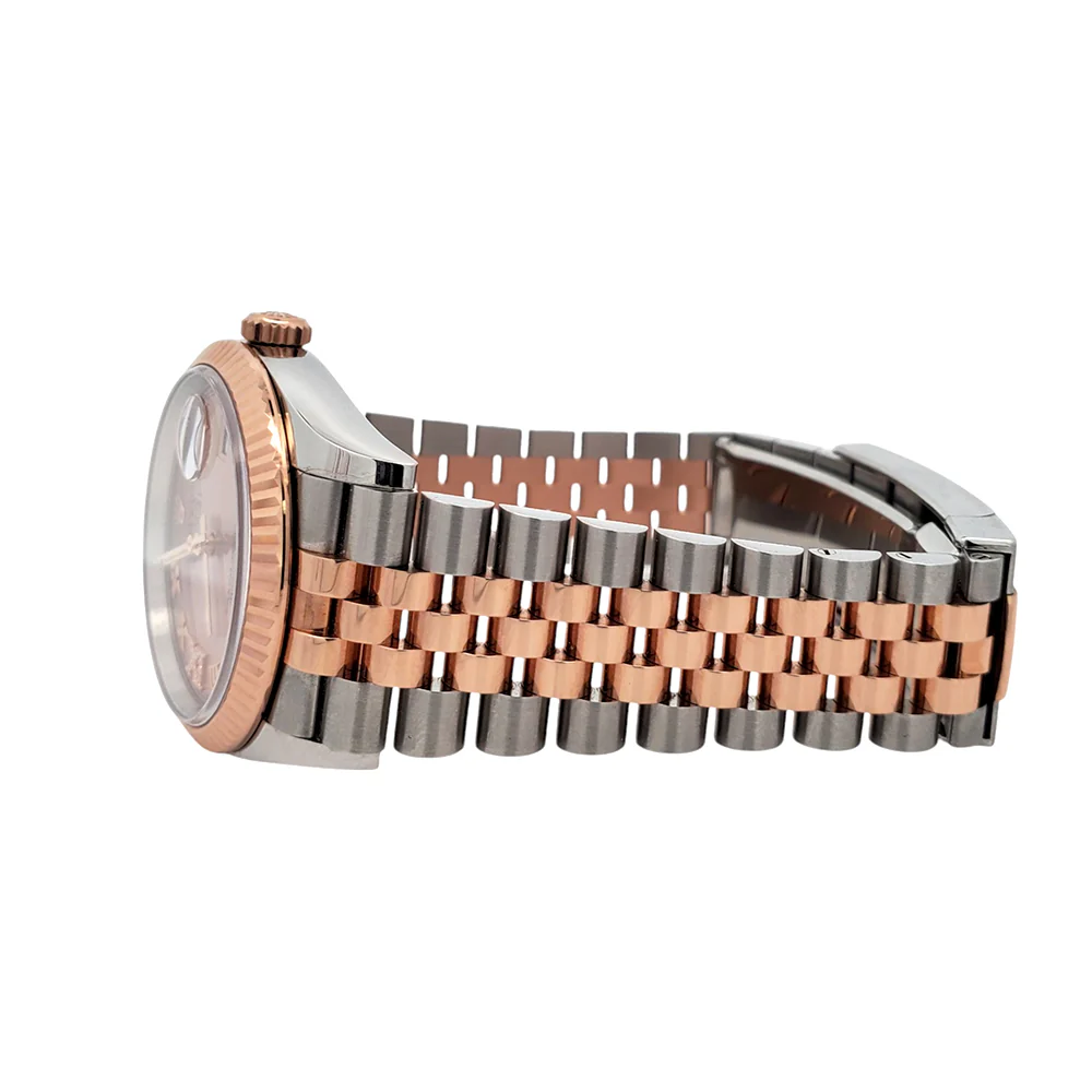 2022 Rolex Datejust 126231 Rose Diamond Roman 2-tone Everose/Steel 36mm Jubilee Watch Box Papers - Image 4