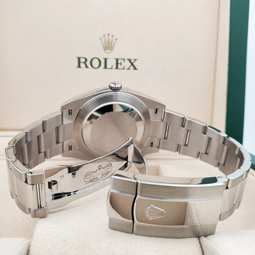 2022 Rolex Datejust 41 126300 Blue Roman Dial Steel Oyster Watch Box Papers - Image 7