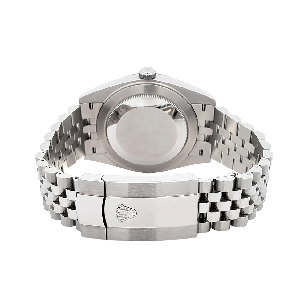 2022 Rolex Datejust 41 126334 Wimbledon Slate Roman White Gold Fluted Bezel Steel Watch Box/Papers/Tag - Image 7