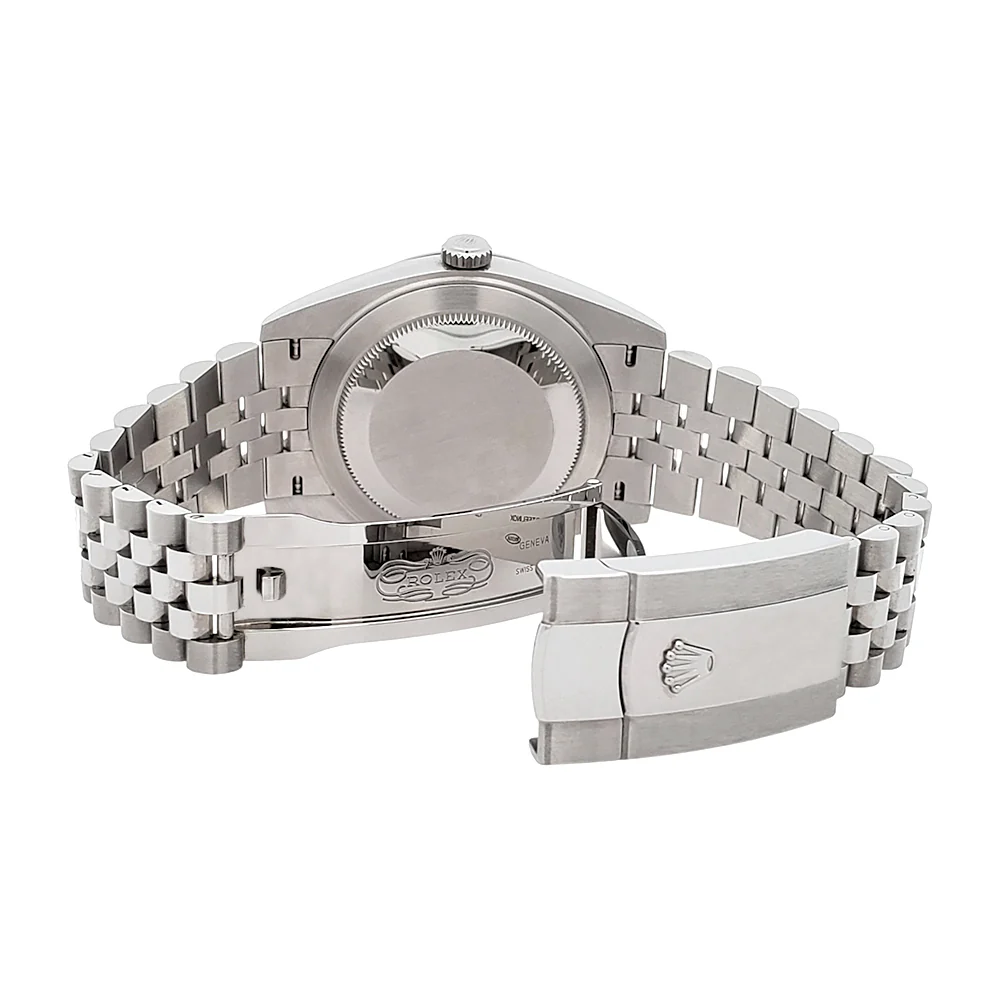 2022 Rolex Datejust 41 126334 Wimbledon Slate Roman White Gold Fluted Bezel Steel Watch Box/Papers/Tag - Image 8