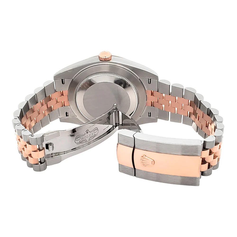 2022 Rolex Datejust 41 Rose Index Dial Rose Gold/Steel Jubilee 126301 Watch Box/Papers/Tag - Image 6