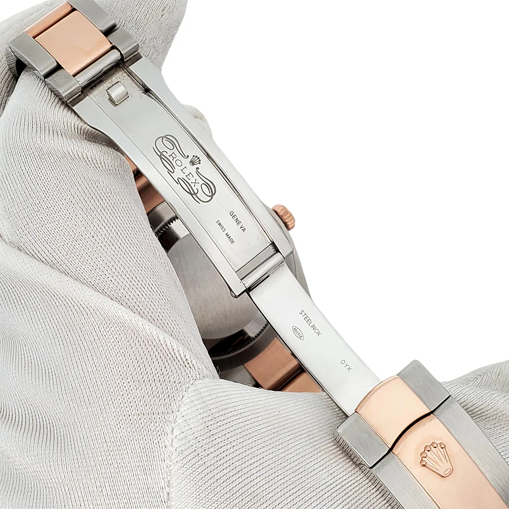 2022 Rolex Datejust 41mm Chocolate Index Rose Gold Steel Oyster Watch 126301 Box Papers - Image 6