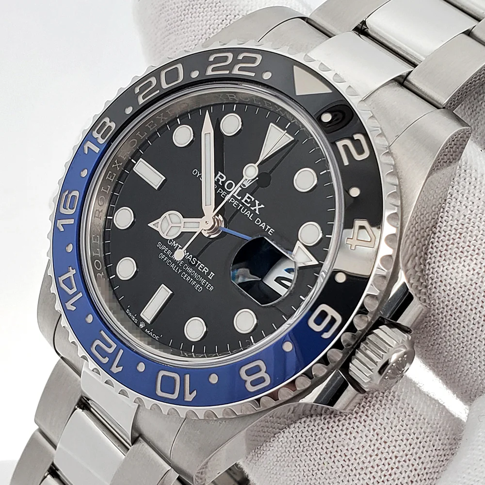 2022 Rolex GMT-Master II 40mm Batman Blue/Black Bezel Oyster Steel Watch 126710BLNR Box Papers - Image 2