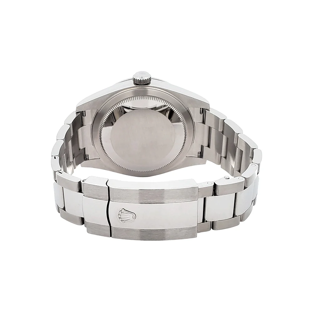 2022 Rolex Sky-Dweller White Gold Fluted Bezel Blue Index Dial Steel Oyster 42mm Watch 326934 Box Papers - Image 7