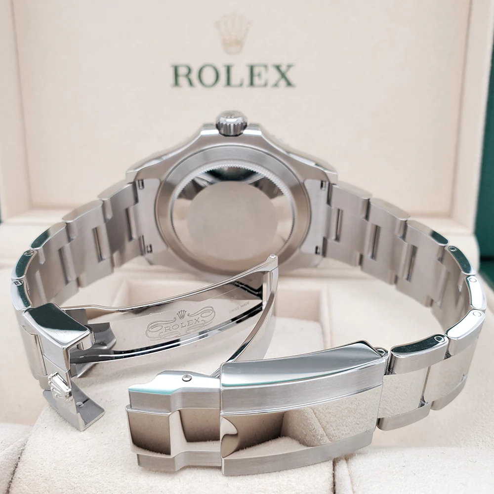2022 Unworn Rolex Yacht-Master 40mm Blue Platinum/Steel Watch 126622 Box Papers - Image 6