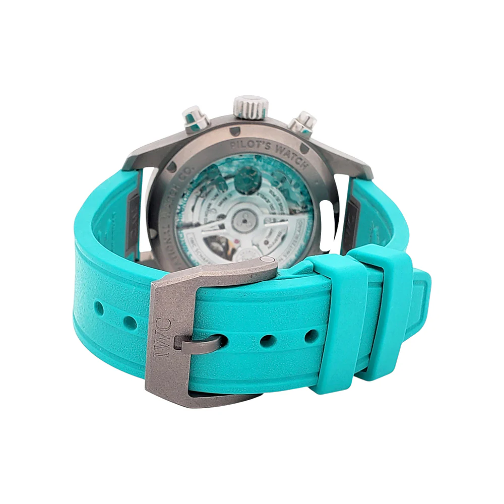 2023 IWC Pilot Chronograph Mercedes AMG Petronas Titanium Men's 41mm Watch IW388108 Box/Papers/Extra Strap - Image 7