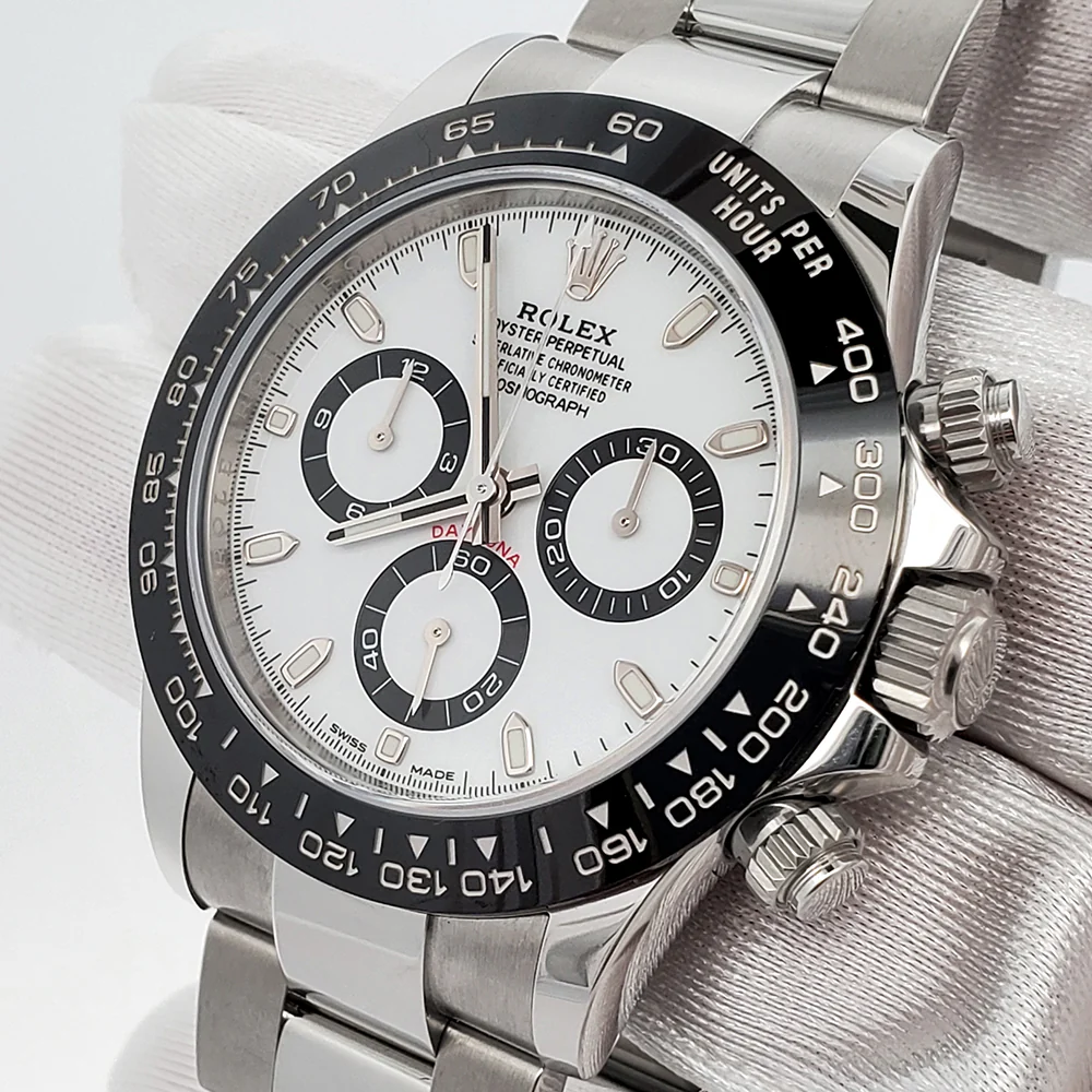 2023 Rolex Cosmograph Daytona 40mm White Panda Index Dial Steel Watch 116500LN Box Papers Tag - Image 3