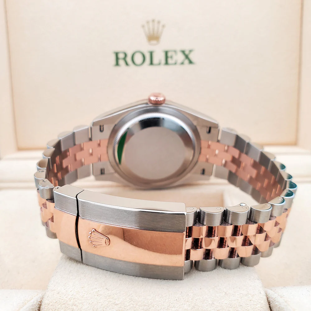 2023 Rolex Datejust 36 126201 White Index 2-Tone Rose Gold/Steel Jubilee Watch Box Papers - Image 5
