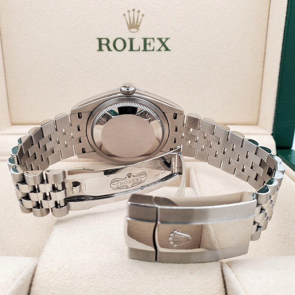 2023 Rolex Datejust 36mm 126200 Mint Green Dial Steel Jubilee Watch Box Papers - Image 6