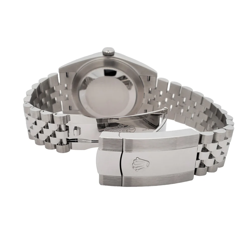2023 Rolex Datejust 41 126300 Blue Roman Dial Stainless Steel Jubilee Watch Box Papers - Image 6