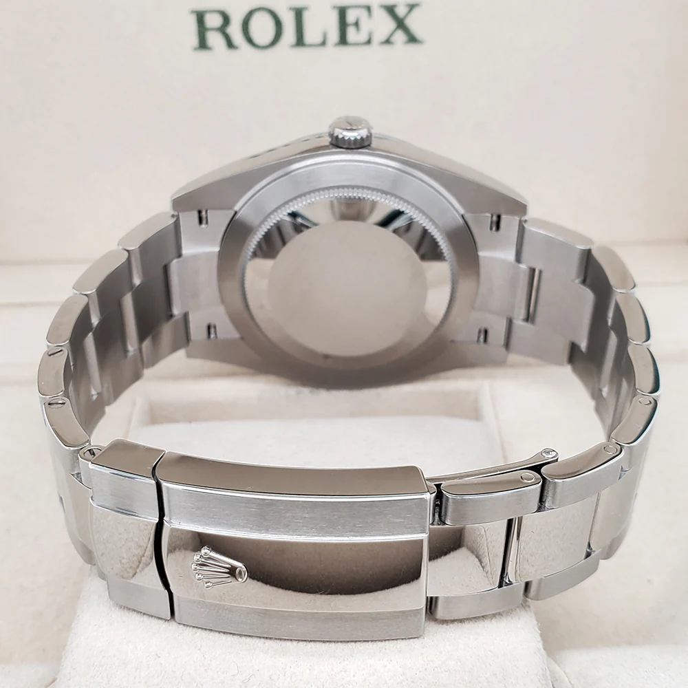 2023 Rolex Datejust 41 126300 Mint Green Steel Oyster Watch Box Papers - Image 6