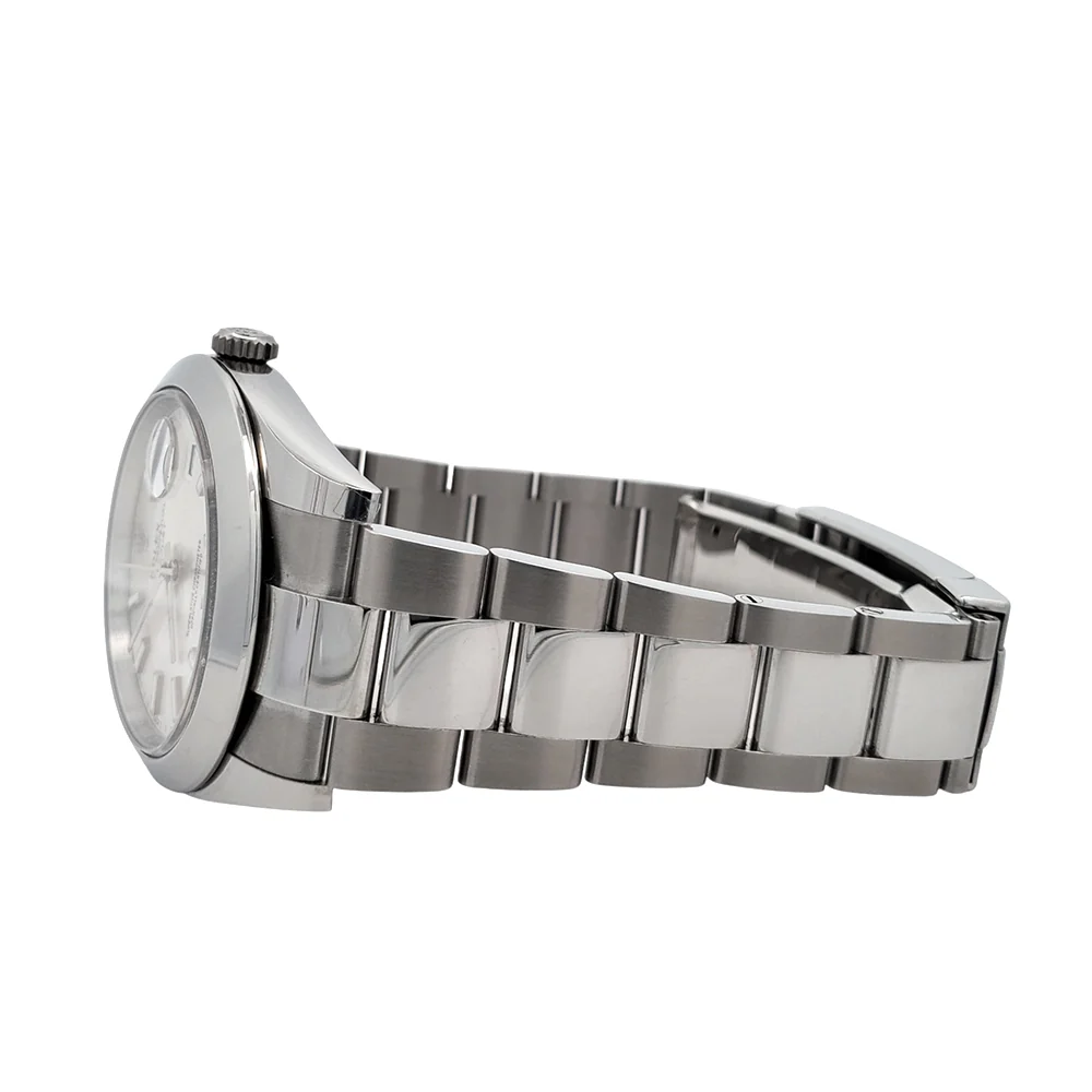 2023 Rolex Datejust 41 126300 Silver Index Steel Oyster Watch Box Papers - Image 4