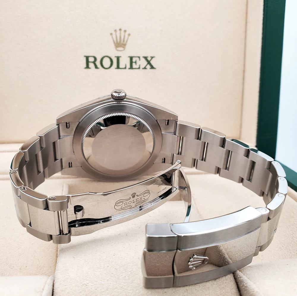 2023 Rolex Datejust 41 126300 Silver Index Steel Oyster Watch Box Papers - Image 6