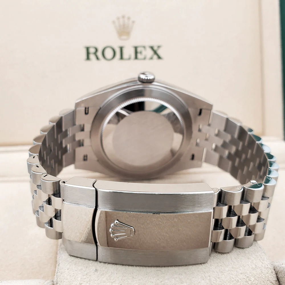 2023 Rolex Datejust 41 126300 Wimbledon Slate Roman Steel Jubilee Watch Box Papers - Image 5