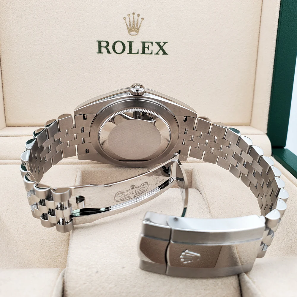 2023 Rolex Datejust 41 126300 Wimbledon Slate Roman Steel Jubilee Watch Box Papers - Image 6