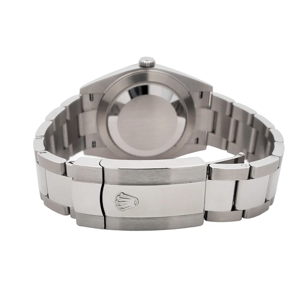 2023 Rolex Datejust 41 126334 White Index White Gold Fluted Bezel Steel Oyster Watch Box Papers - Image 5