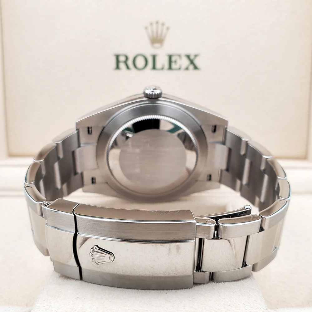2023 Rolex Datejust 41 126334 White Index White Gold Fluted Steel Oyster Watch Box Papers - Image 5