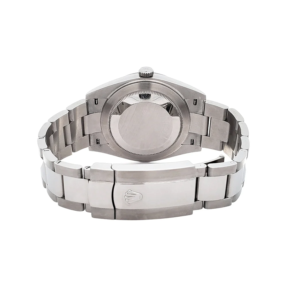 2023 Rolex Datejust 41 Silver Index White Gold Fluted Bezel Oyster Watch 126334 Box/ Papers/Tag - Image 7