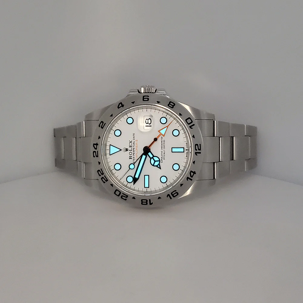 2023 Rolex Explorer II 42mm Polar White Steel Oyster Watch 226570 Box/Papers/Tag - Image 8