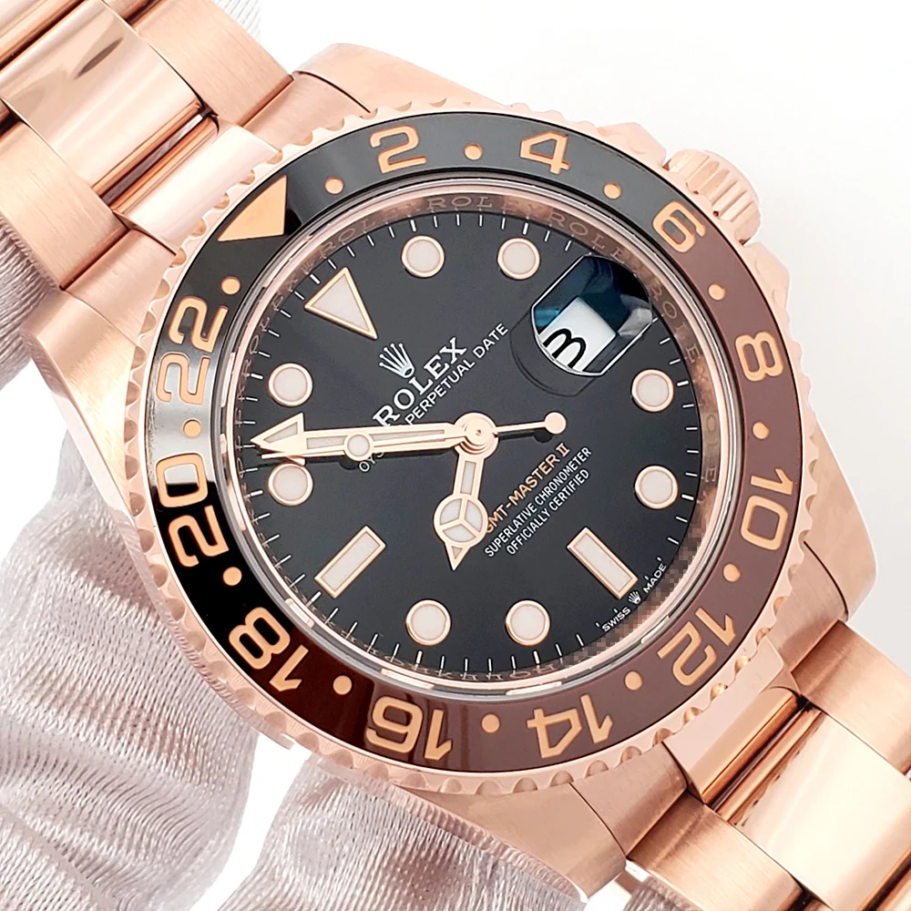 2023 Rolex GMT-Master II Rootbeer 126715CHNR Everose Gold Oyster Watch Box/Papers/Tag - Image 2