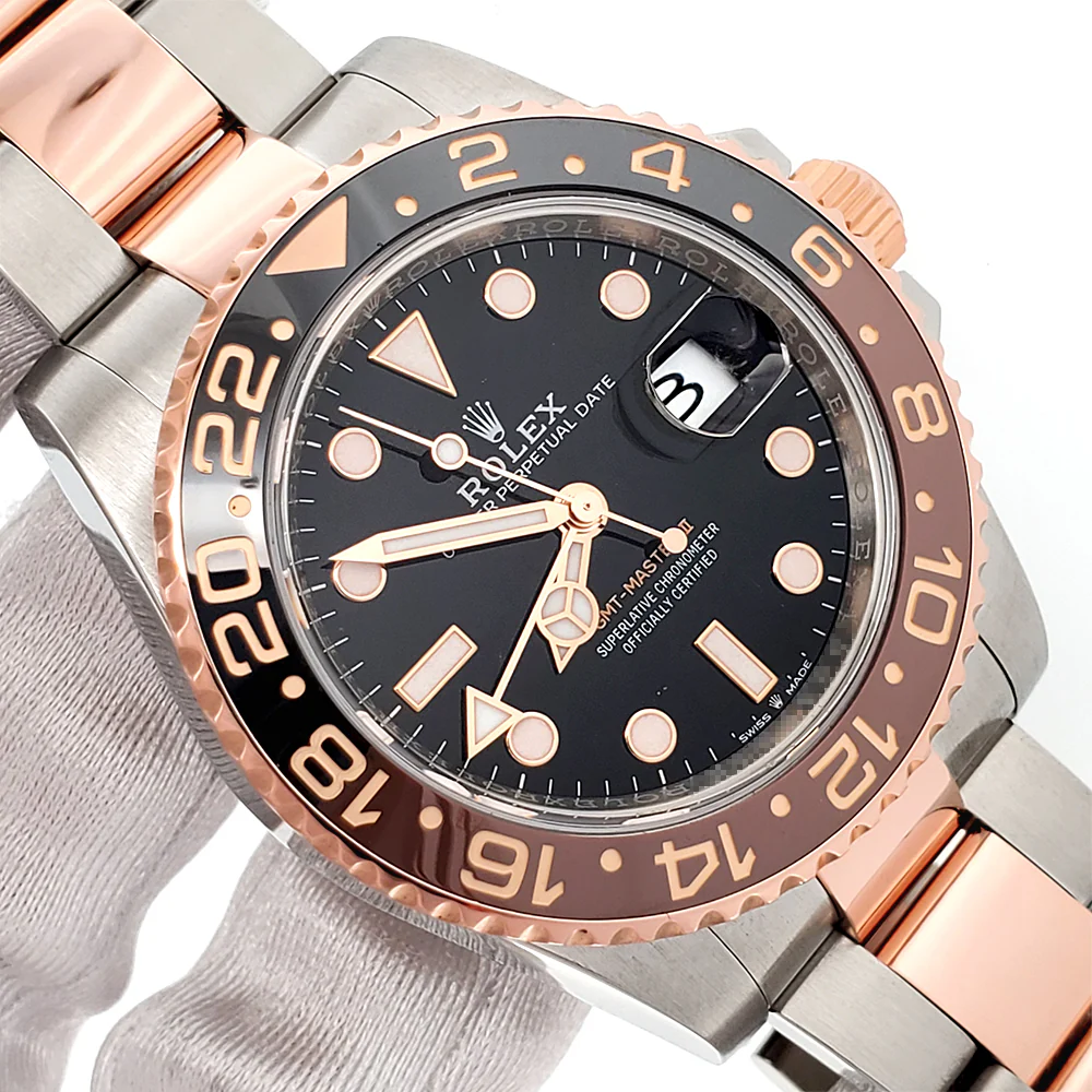 2023 Rolex Rootbeer GMT-Master II 2-Tone Rose Gold/Steel 40mm Watch 126711CHNR Box Papers - Image 2