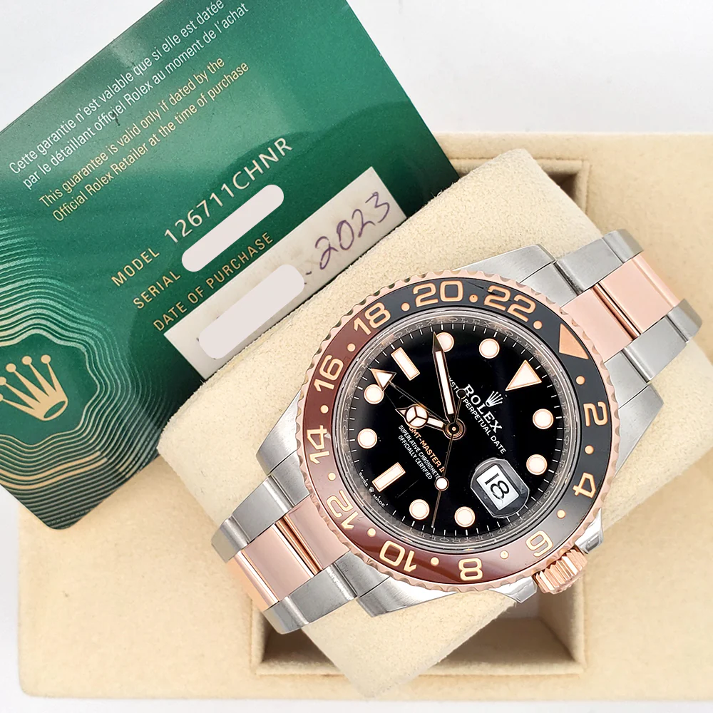 2023 Rolex Rootbeer GMT-Master II 2-Tone Rose Gold/Steel 40mm Watch 126711CHNR Box Papers - Image 5