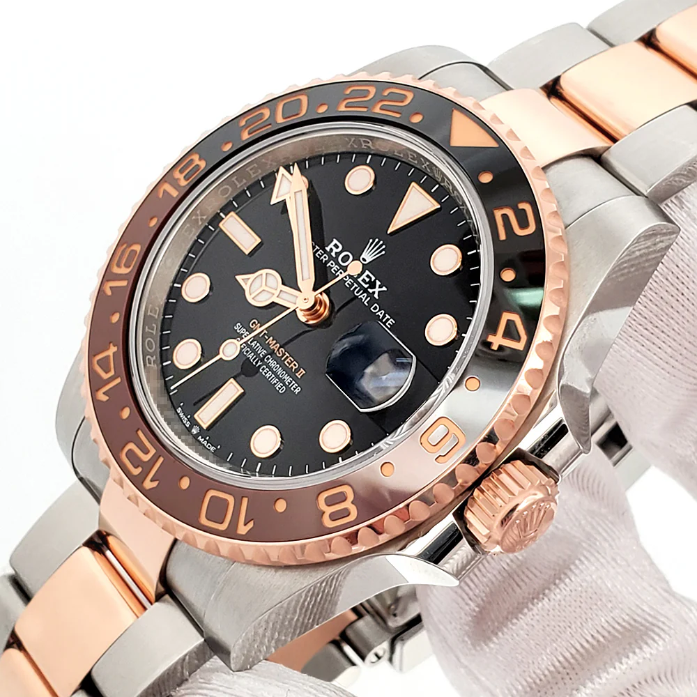 2023 Rolex Rootbeer GMT-Master II 2-Tone Rose Gold/Steel 40mm Watch 126711CHNR Box/Papers/Tag - Image 3