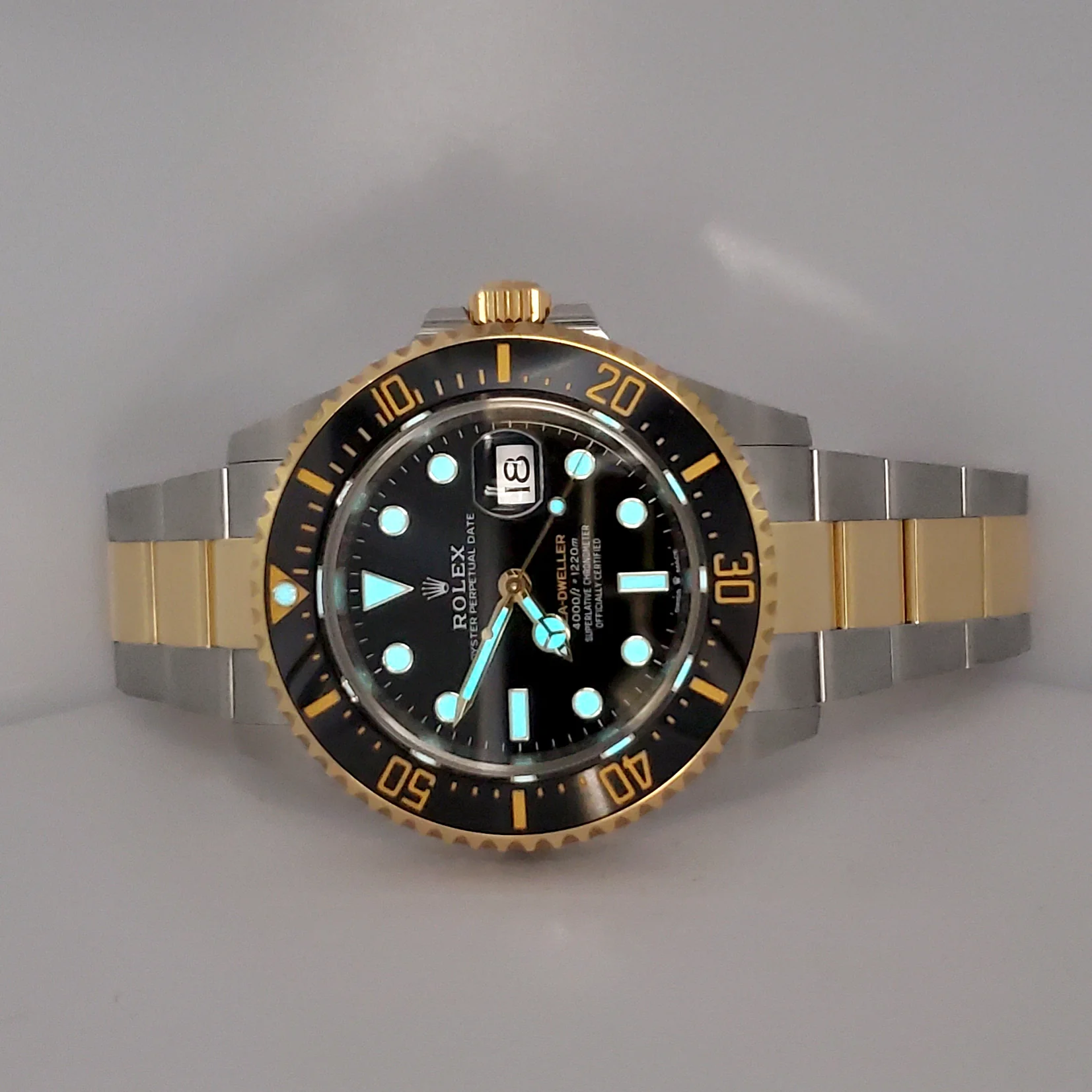2023 Rolex Sea-Dweller 43mm 126603 Black Ceramic Yellow Gold/Steel Watch Box/Papers/Tag - Image 9