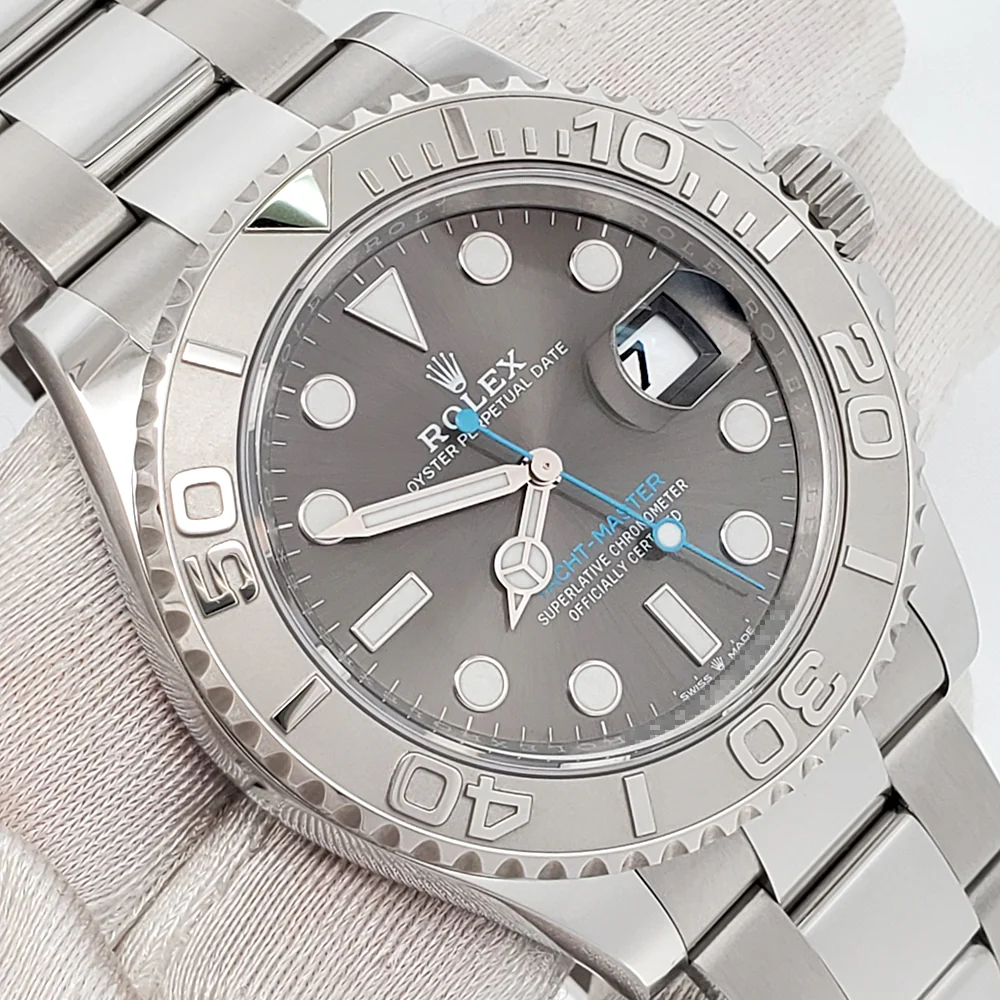 2023 Rolex Yacht-Master 40mm Rhodium Platinum/Steel Watch 126622 Box Papers Tag - Image 2