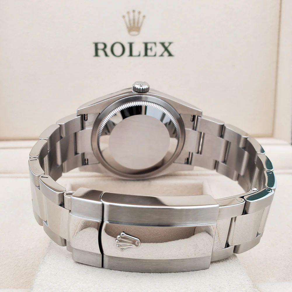 2023 Unworn Rolex Datejust 36mm 126234 Silver Index White Gold Fluted Bezel Steel Watch Box Papers - Image 5