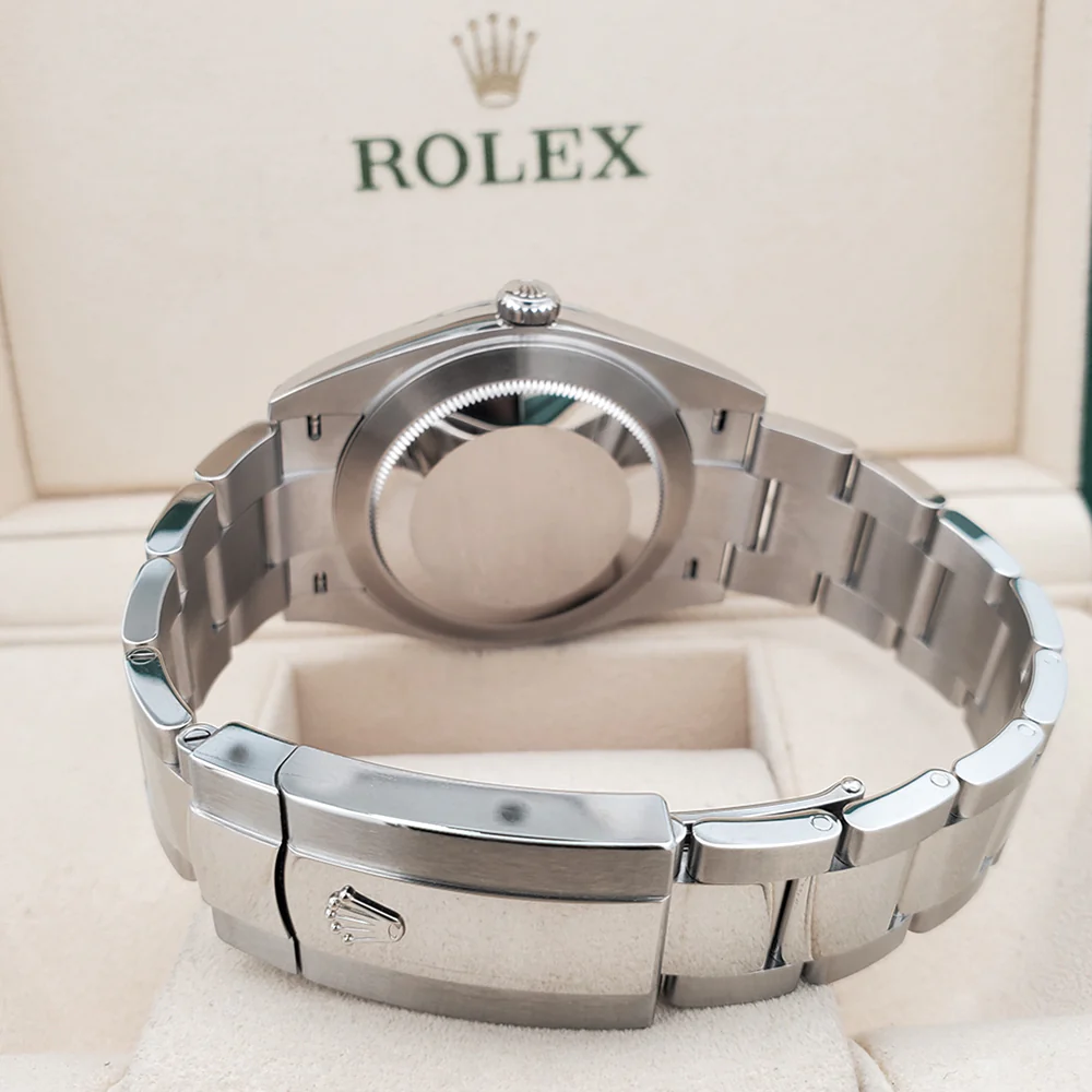 2023 Unworn Rolex Datejust 41 126300 White Index Steel Oyster Watch Box Papers - Image 5