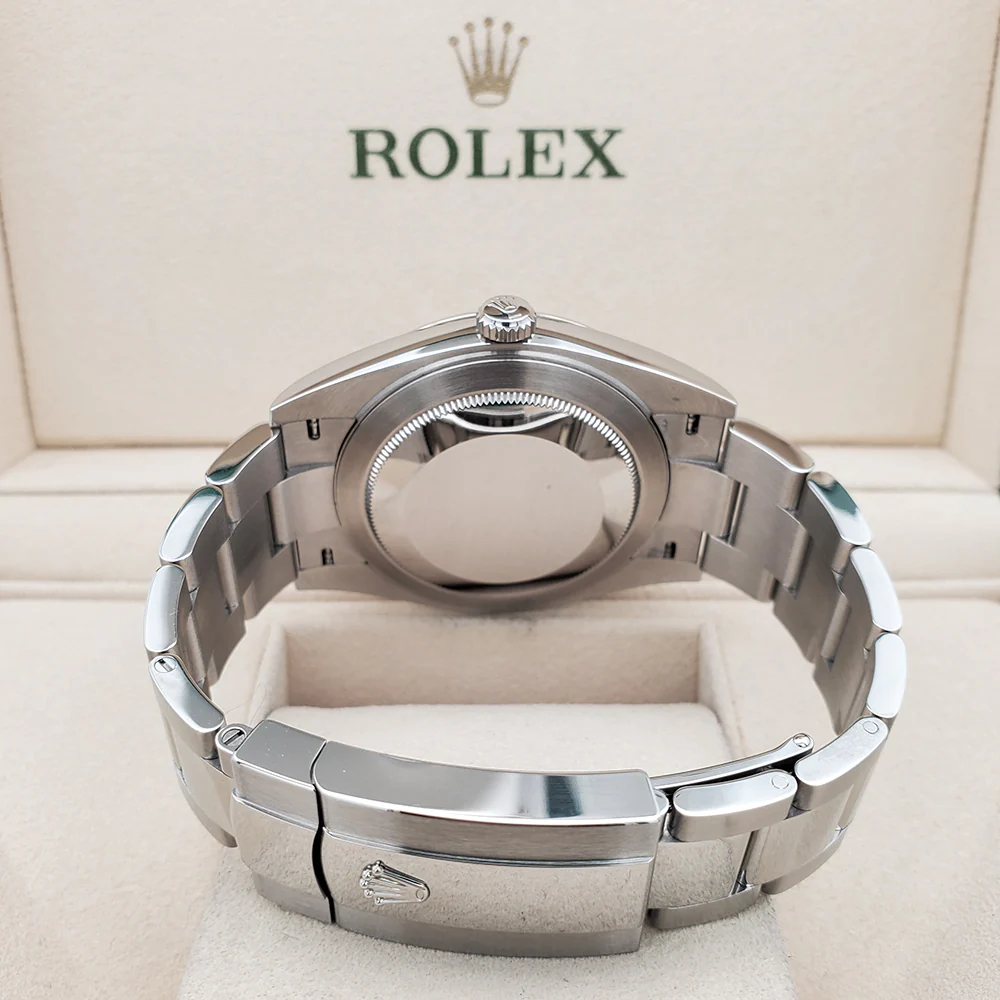 2023 Unworn Rolex Datejust 41 Black Index Dial White Gold Fluted Bezel Watch 126334 Box Papers - Image 5