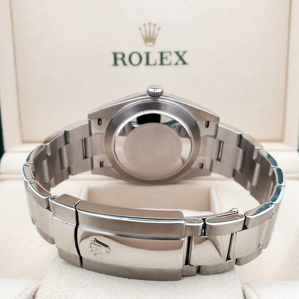 2024 Rolex Datejust 41 Blue Index Dial Oyster Steel Watch 126300 Box Papers - Image 5