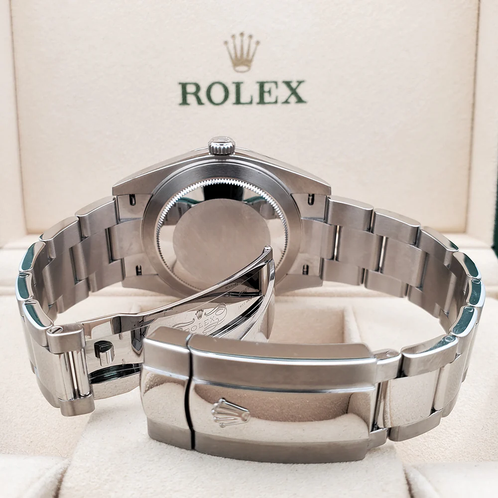 2024 Rolex Datejust 41 Blue Index Dial Oyster Steel Watch 126300 Box Papers - Image 6