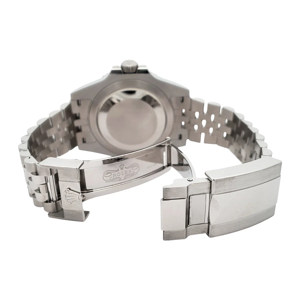 2024 Rolex GMT Master II Black Gray Bruce Wayne Jubilee Steel 40mm Watch 126710GRNR Box Papers - Image 8