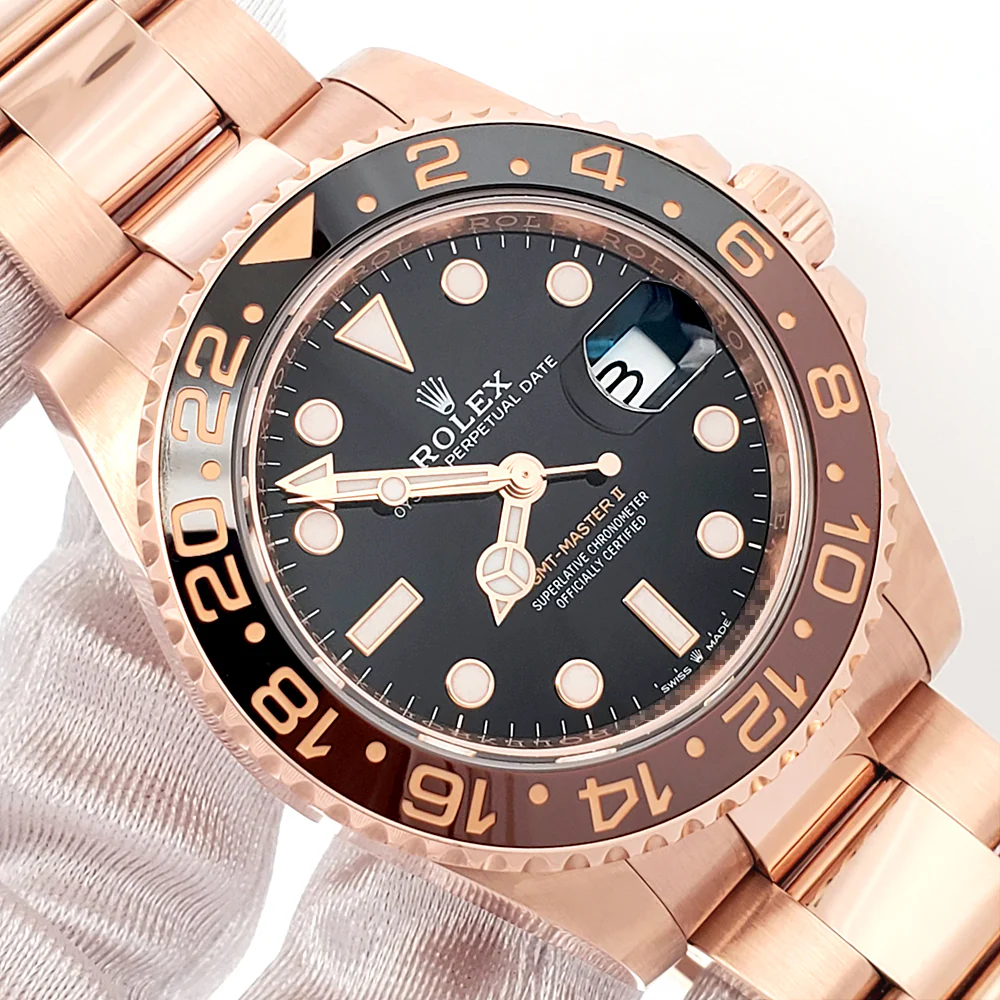 2024 Rolex GMT-Master II Rootbeer 126715CHNR Everose Gold Oyster Watch Box Papers - Image 2