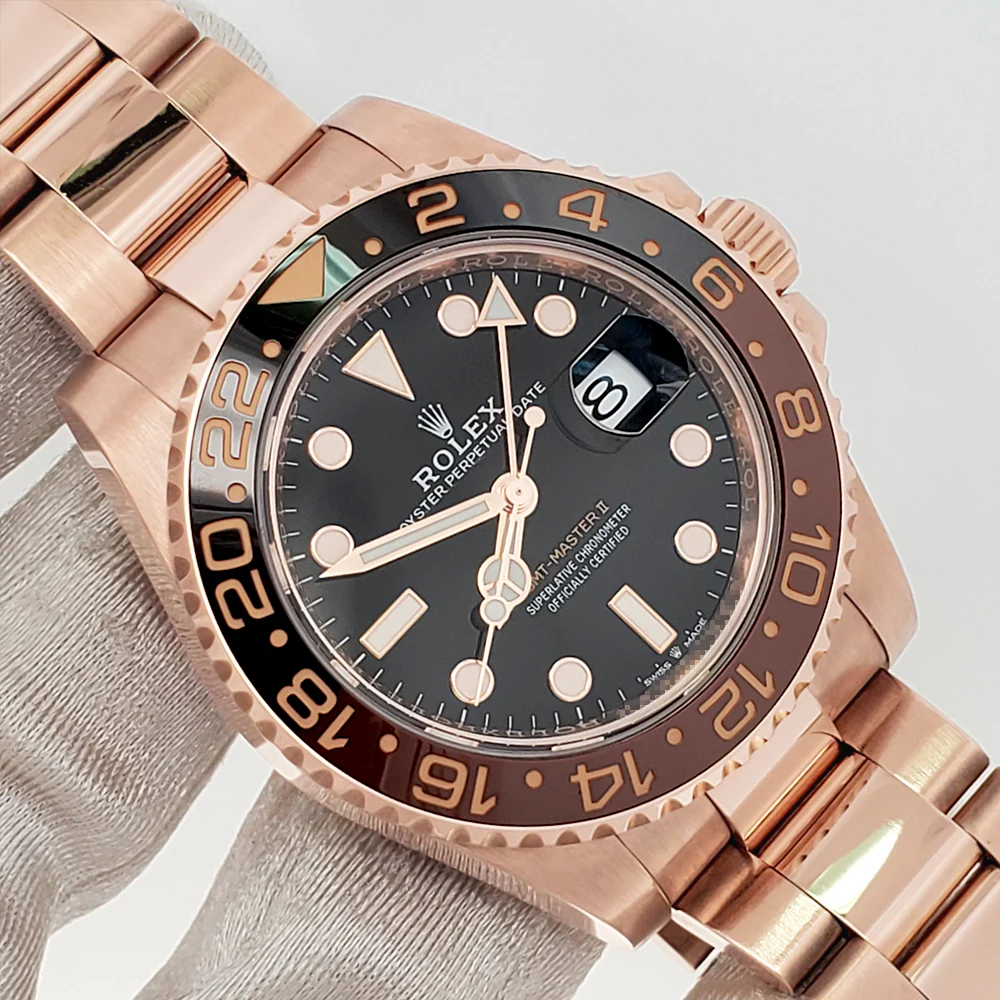 2024 Rolex GMT-Master II Rootbeer 126715CHNR Rose Gold Watch Box/Papers/Tag - Image 2