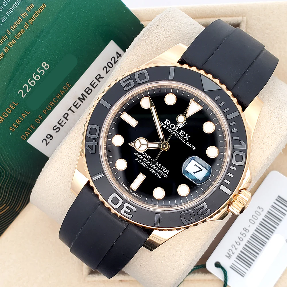 2024 Rolex Yacht-Master 42mm 226658 Oysterflex Strap Yellow Gold Watch Box/Papers/Tag - Image 4
