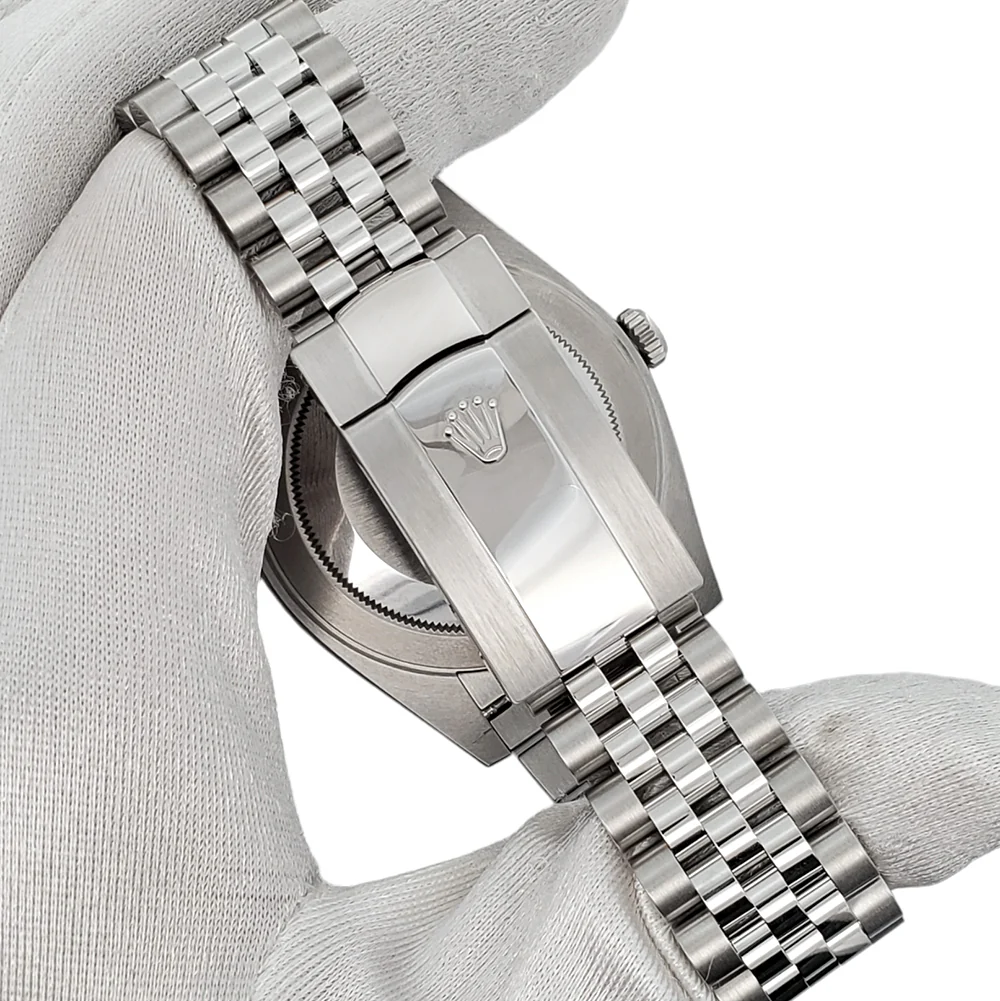 2024 Unworn Rolex Datejust 41mm 126334 Rhodium Gray Index Fluted White Gold/Steel Jubilee Watch Box Papers - Image 5