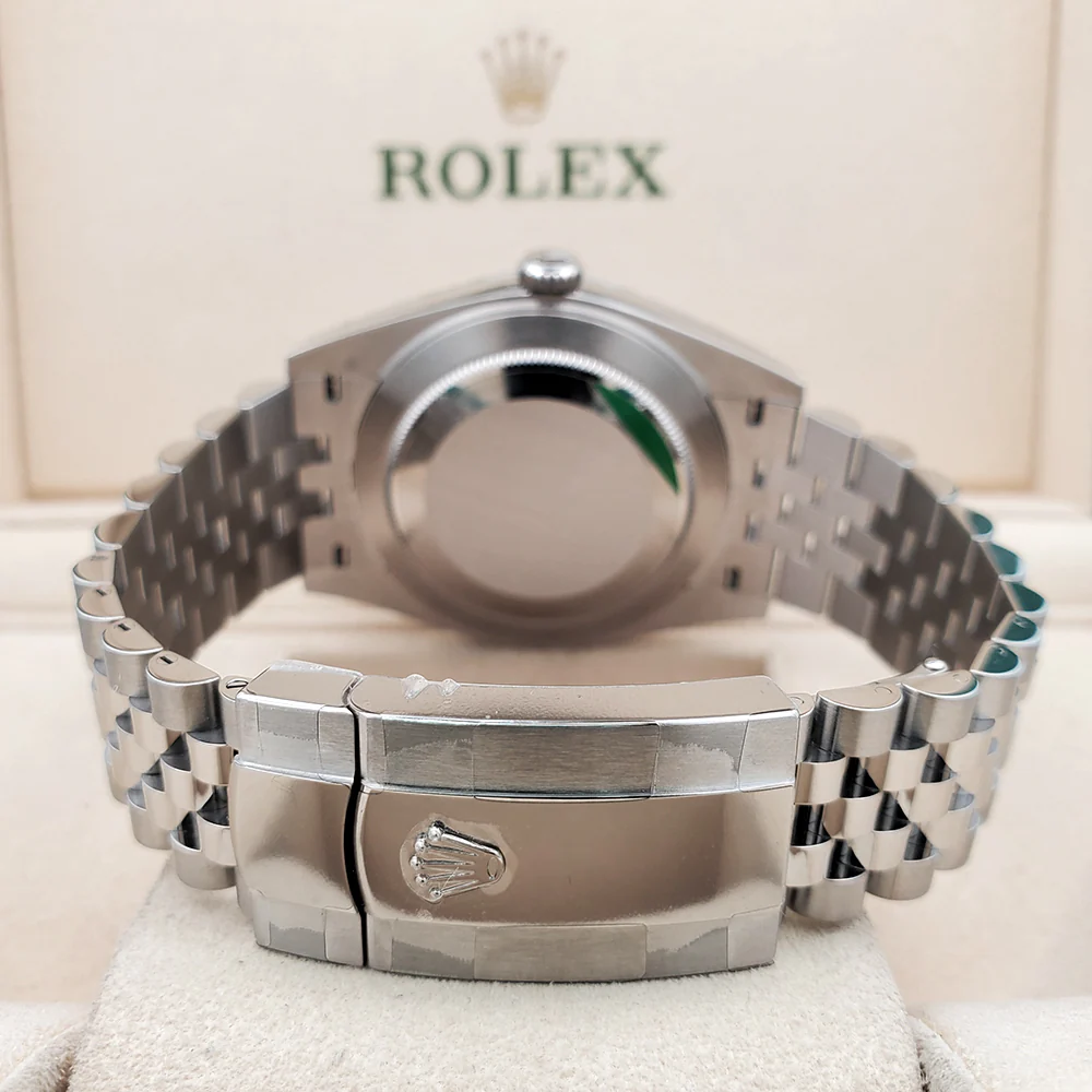 2024 Unworn Rolex Datejust 41 126300 Wimbledon Slate Roman Steel Jubilee Watch Box Papers - Image 5