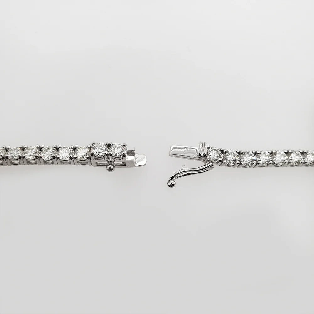 22.15ct Diamond 14k White Gold 22" Tennis Necklace. - Image 2