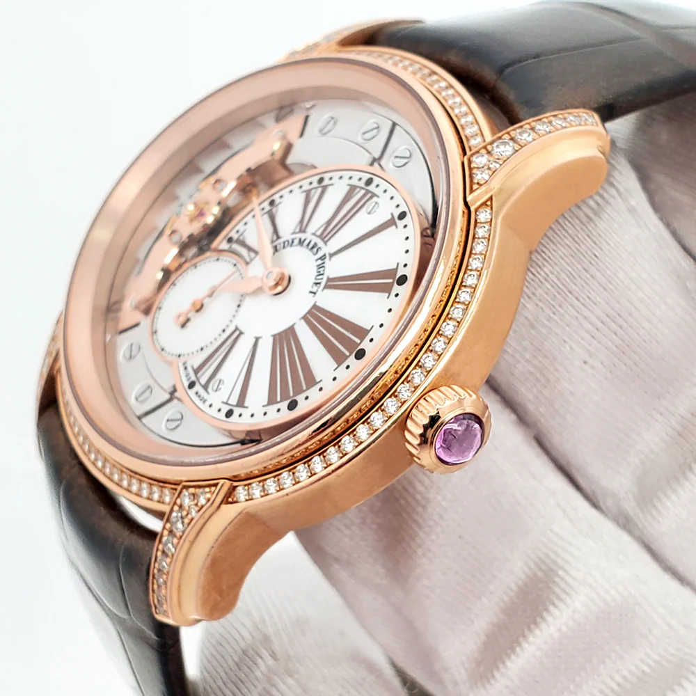 Audemars Piguet Millenary Rose Gold MOP Dial Diamond Ladies 39.5mm Watch 77247OR.ZZ.A812CR.01 - Image 3