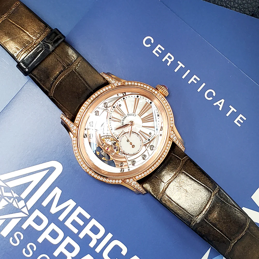 Audemars Piguet Millenary Rose Gold MOP Dial Diamond Ladies 39.5mm Watch 77247OR.ZZ.A812CR.01 - Image 4