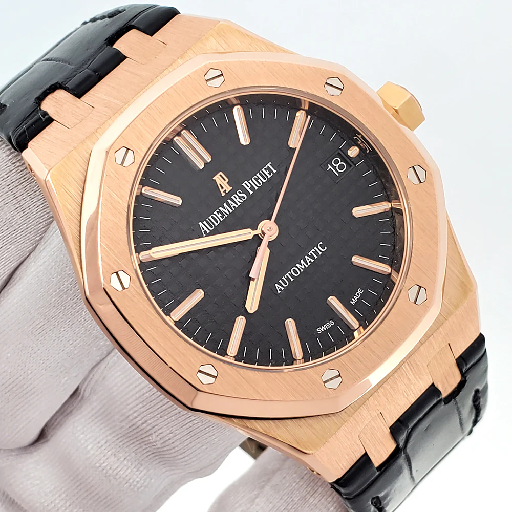 Audemars Piguet Rose Gold Royal Oak 37mm Watch 15450OR Box/Apr - Image 2