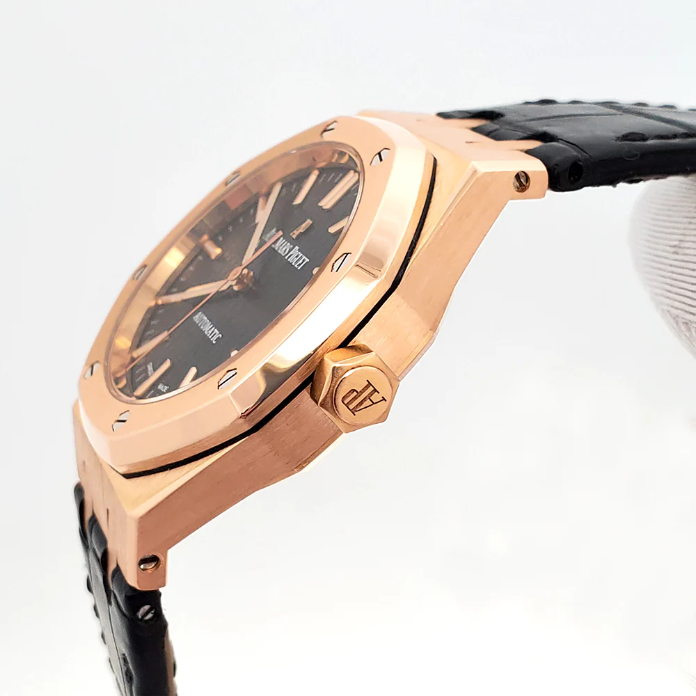 Audemars Piguet Rose Gold Royal Oak 37mm Watch 15450OR Box/Apr - Image 3